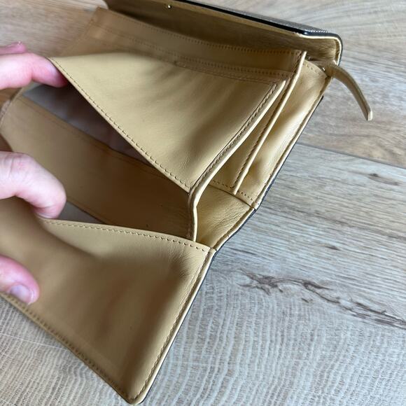 Kate Spade Long Trifold Black Leather Wallet - Picture 7 of 16